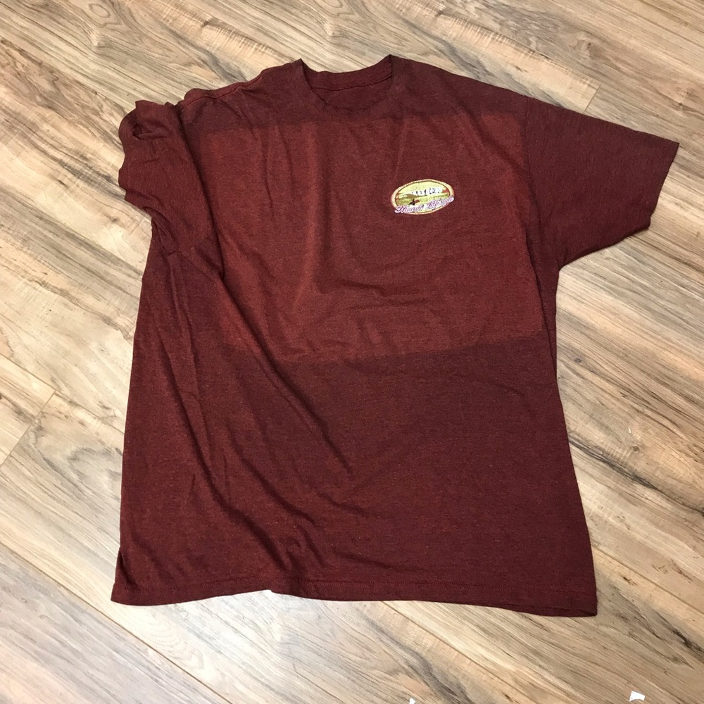 Red Short Sleeve Tee with Logo